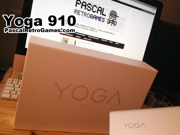 Le Yoga910 dans en boite, style similaire à Apple