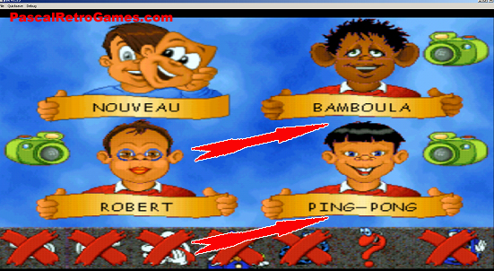 Ecran de selection du jeu Adibou, trouvez vous cela raciste ?
