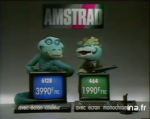 Micro Amstrad pub ordinateur